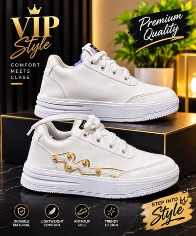 *COMFORT MEETS CLASS - Trendy White Sneakers Now 20% OFF!*