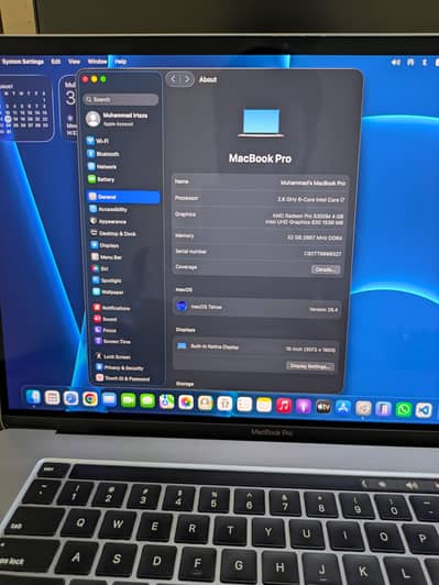 MacBook Pro 2019 – 16-inch | Core i7 | 32GB RAM | 1TB SSD