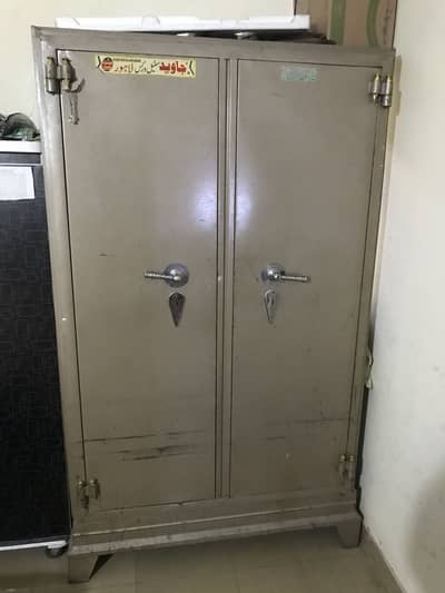 Wooden and steel almari 2 door