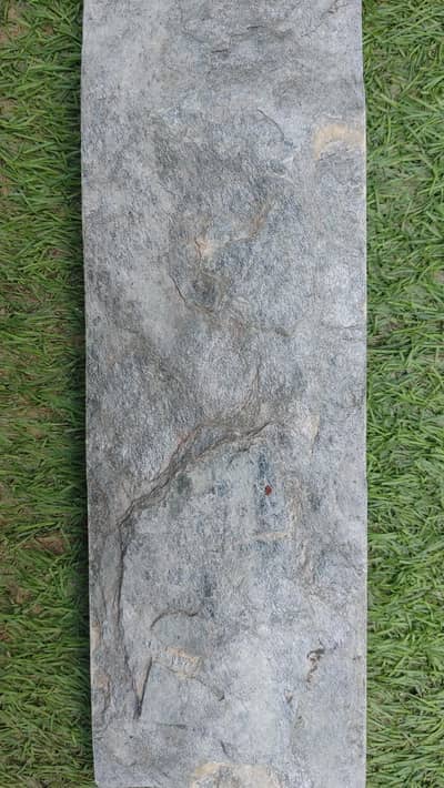 500 Pcs Natural Slate Stone 12x4 - TV Wall Elevation - 220 Rs/SqFt