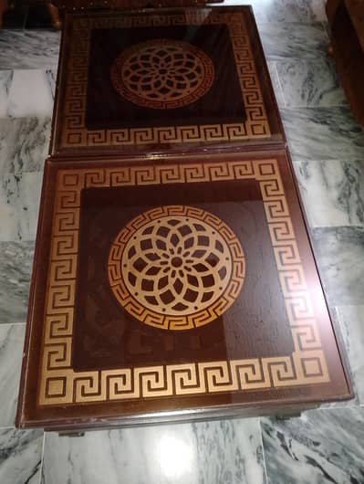 wooden tables set of 3