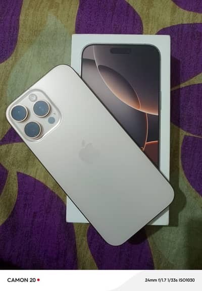 Apple iPhone 16 Pro Max desert titanium with original box