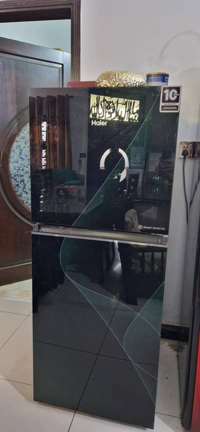 black haier fridge