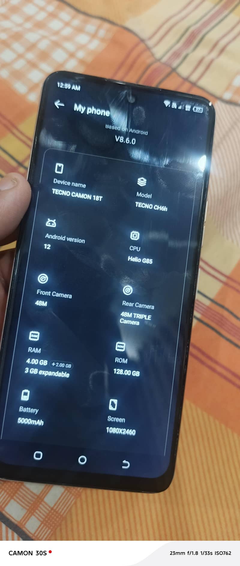 Tecno Camon 18 0