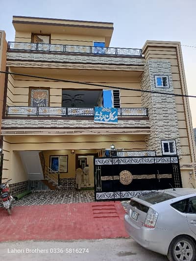 Luxury Brand New Double Storey House For Sale In Airport Housing Society With Water Boring Facility And 4 Bedroom 2 Drawing Room 2 TV Launch 2 Kitchen