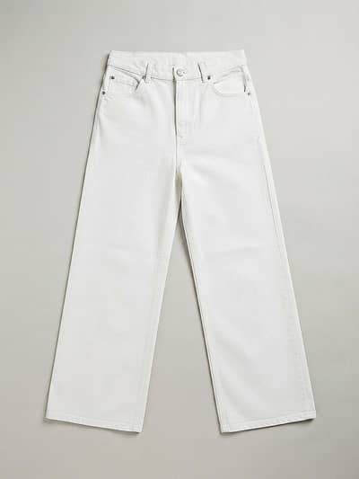 Original Branded Stretch baggy white jeans (Size EUR 42) - Like New!
