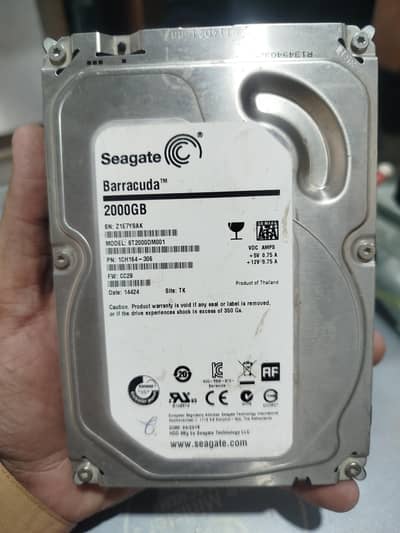 Seagate 2Tb hard disk