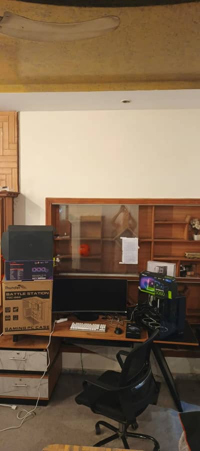4K Gaming PC Setup – Solid Wood Table & Chair | Complete Package