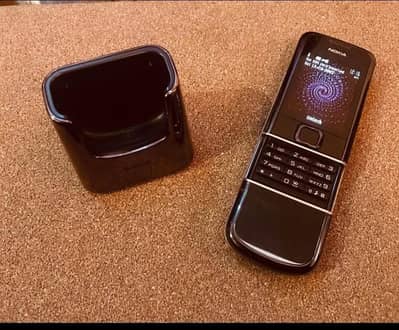 Nokia 8800 Classic Silver Gold and Black Carbon Arte and Gold Arte