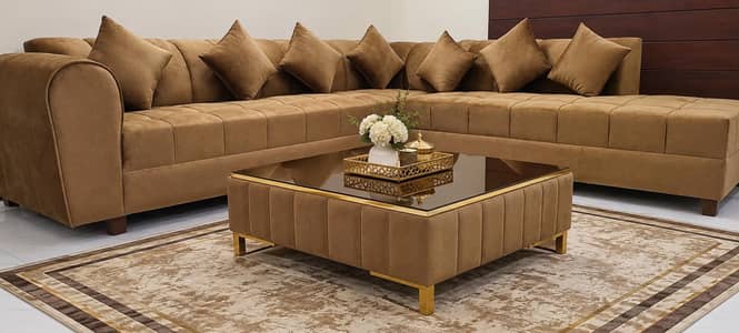 SOFA L SHAPE 7 SEATER BRAND NEW MOLTY FOAM 10 YEAR 03281010987