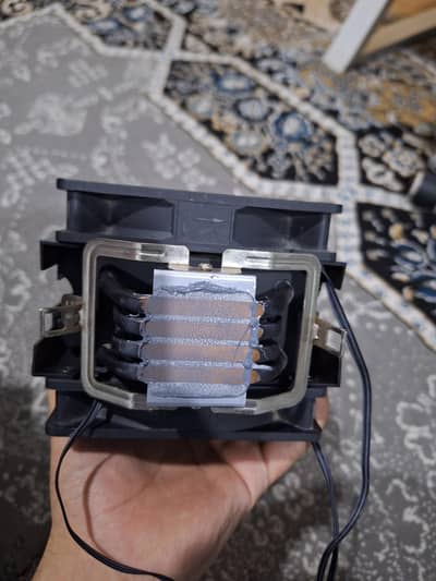CPU cooler 4 copper pipes with double fans