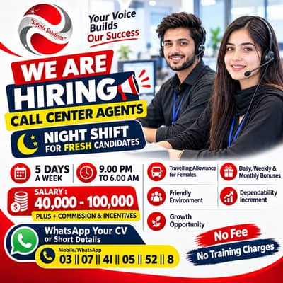 Call Center jobs || Staff Required || Night shift for Fresh Candidate