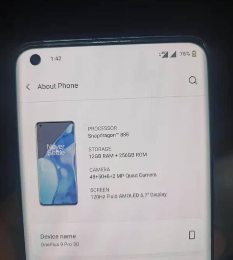 One Plus 9 Pro 5g 8