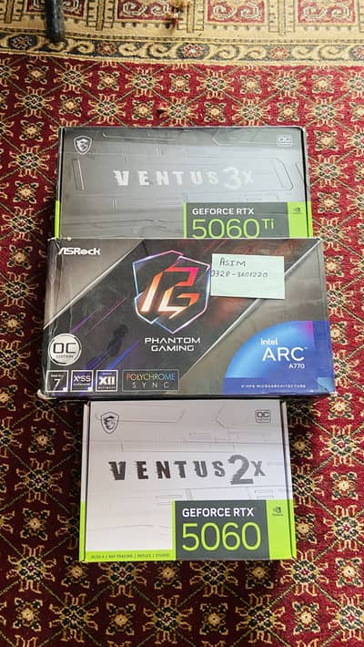 Rtx 5060ti 8gb / Rtx 5060 / intel A770 for sell