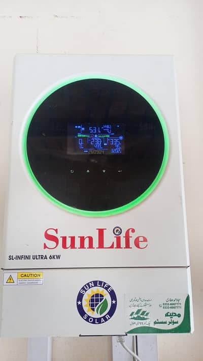 Sunlife Infini Ultra 6KW Hybrid Solar Inverter Bult In WiFi