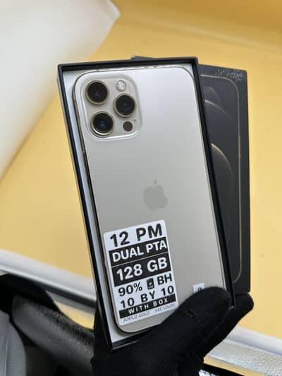 Apple iPhone 12 Pro Max 128 Gb dual Sim PTA APPROVED 90% BH box