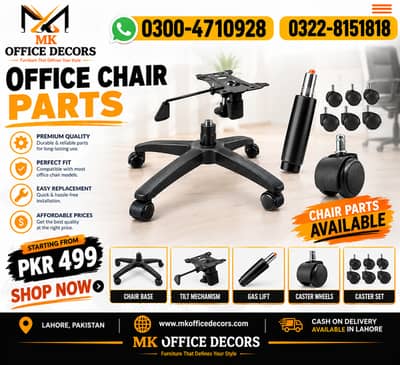 Office Chair Parts / Mechanism / Chair Base / Wheel set / Gas Lift