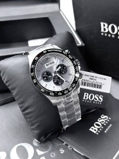 Hugo Boss Panda Style Men’s Chronograph Stainless Steel Watch