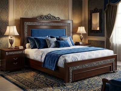 USED King Size bed without mattress only bed