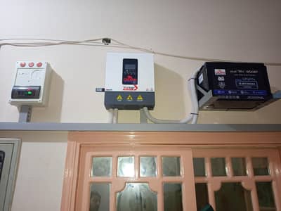 2 kw crown inverter 12v Lithium crown battery Complete Installation