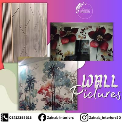 Wallpapers, Wall Panels, WPC & PVC Wall Panels, Custom Wallpapers