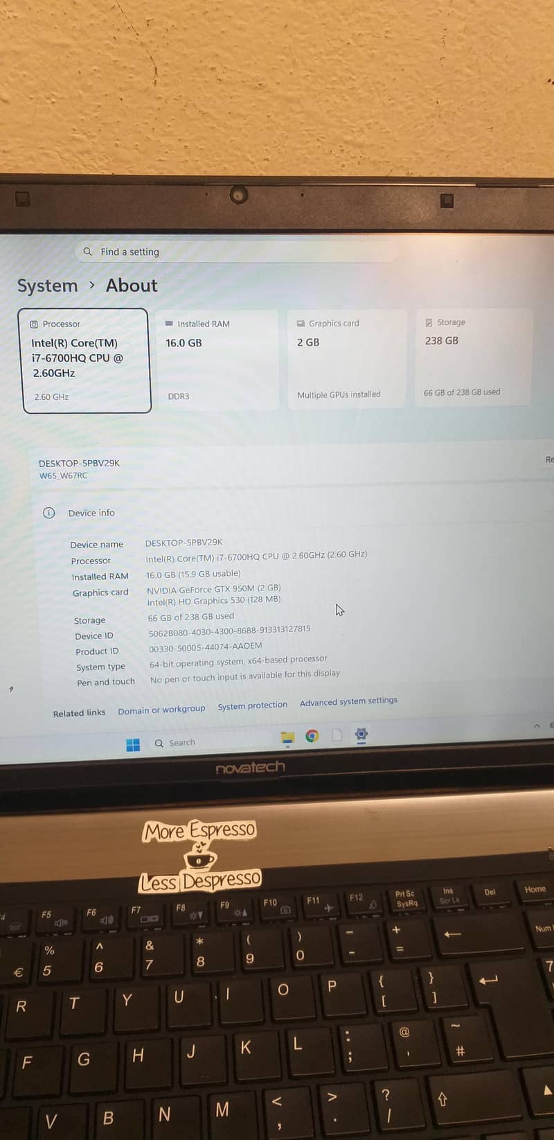 Novatech workstation 9