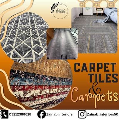 Carpets, Carpet Tiles, Rugs, Prayer Carpets & Center Pieces