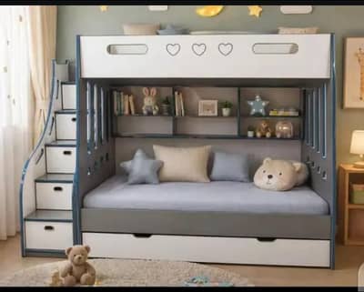 Bunk bed | Kid wooden bunker bed | Baby bed | Double bed | Triple bed