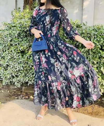 Floral maxi dress