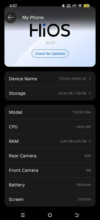 Brand New Tecno Spark 50 6/128GB | 7000mAh | 50MP | Urgent Sale