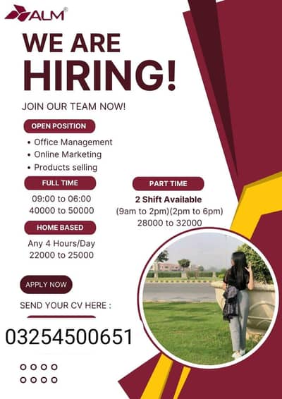hiring in Lahore!!!