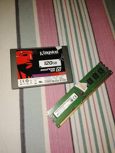 Kingston SSD 120 GB + RAM 4 GB DDR3