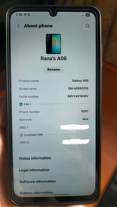 Samsung Mobile A06