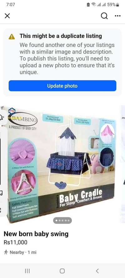 Newborn baby swing