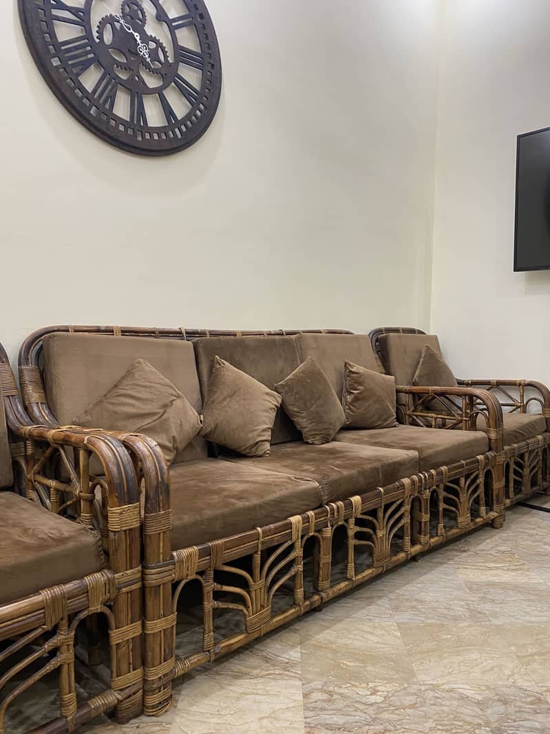 Cane sofa set 1