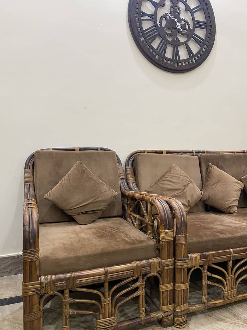 Cane sofa set 2