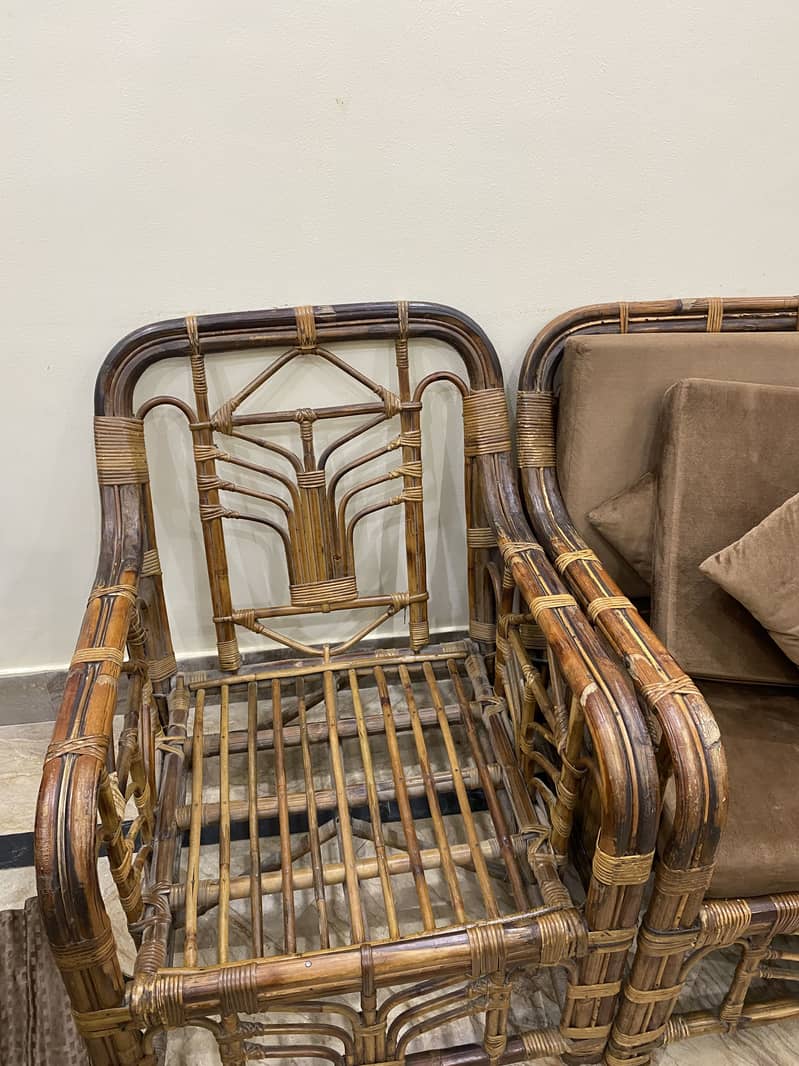 Cane sofa set 3