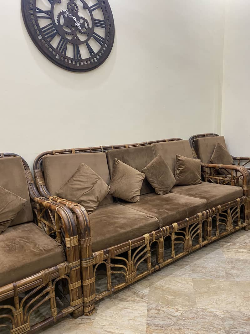 Cane sofa set 5