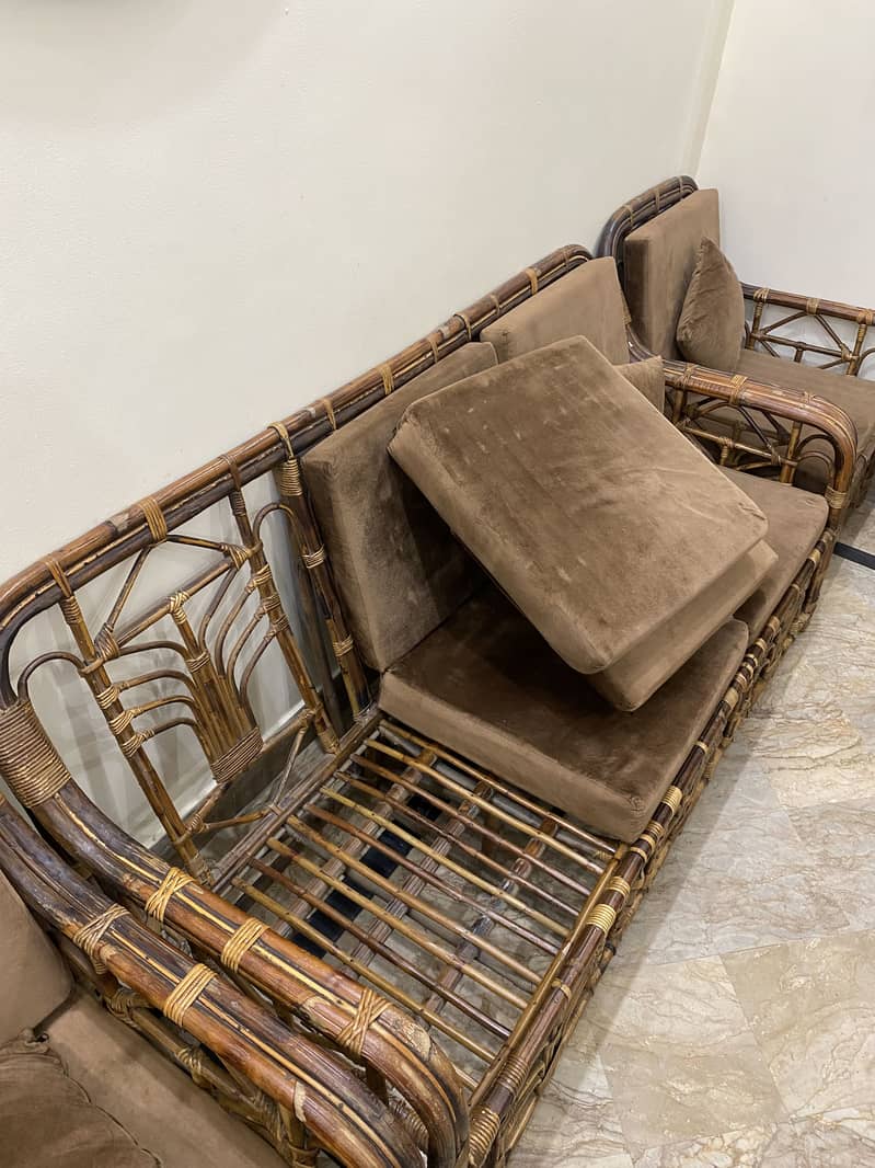 Cane sofa set 6
