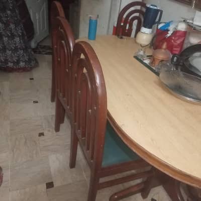 dining table with chair
