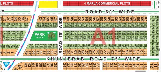 10 Marla Plot for Sale in Block A1, Jinnah Sector, LDA City Lahore