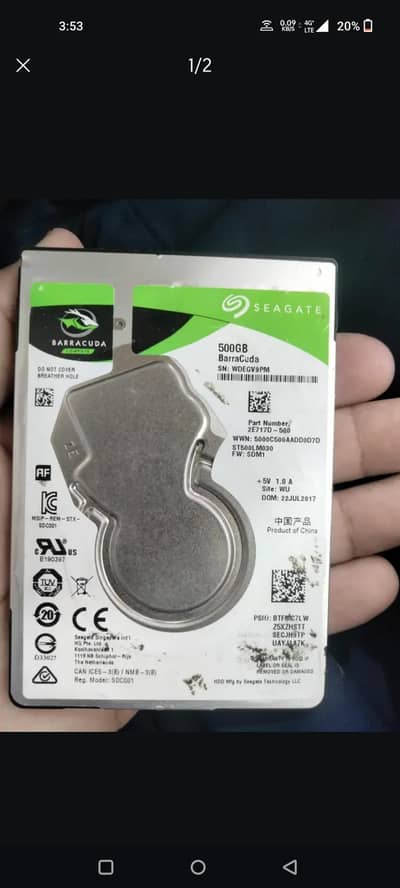 500GB HDD