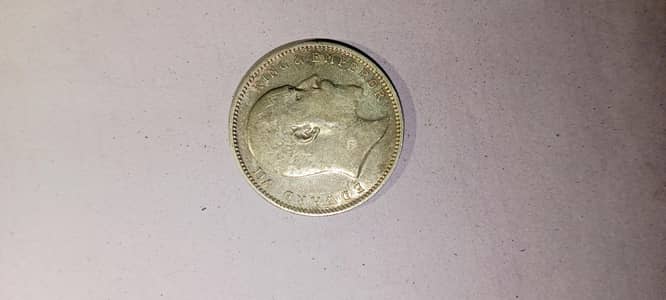 British India 1 rupee 1908