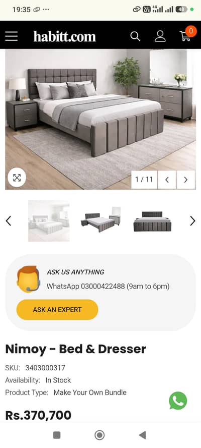 nimoy king side bed with sides and dresser in half price