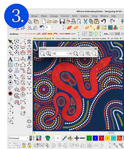 Wilcom embroidery software operator 0