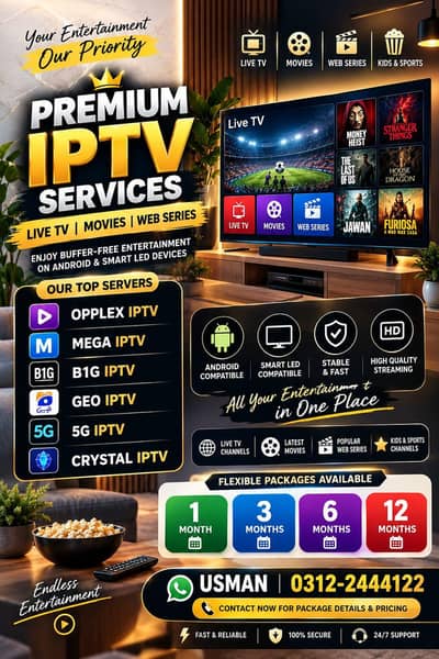 Opplex IPTV | Geo IPTV | B1G | Netflix | Premium Streaming
