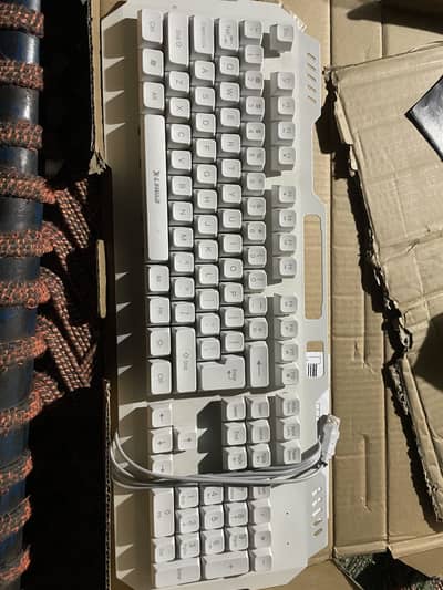 Keyboard e88 rgb and waves Headphone mic walay wired
