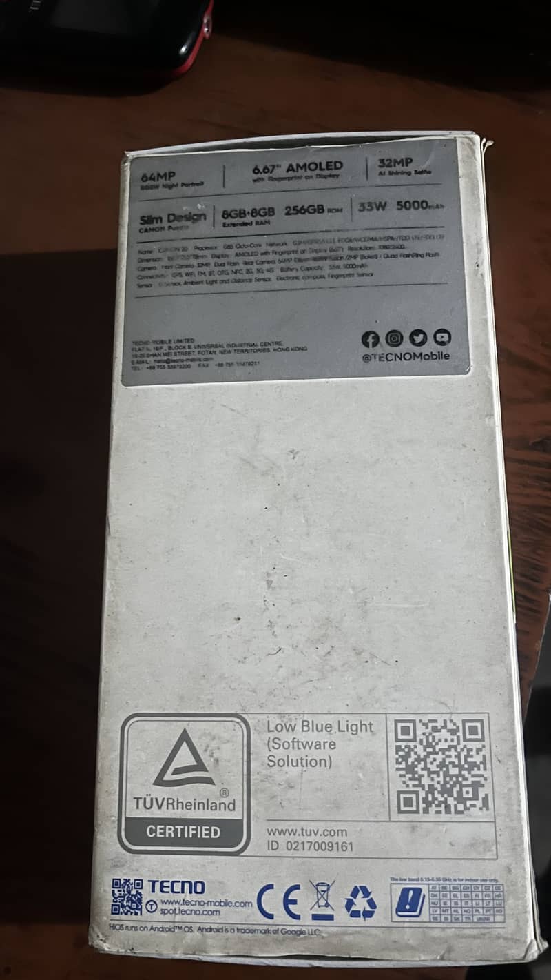 Tecno CAMON 20 10