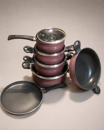 Premium Non-Stick Cookware Set – Complete Kitchen Cooking Set