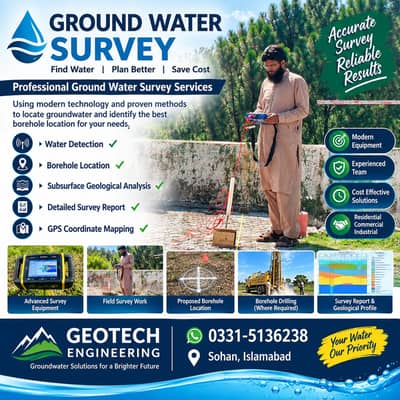 Groundwater Survey | Water Detection | Water Finding | Water Boring